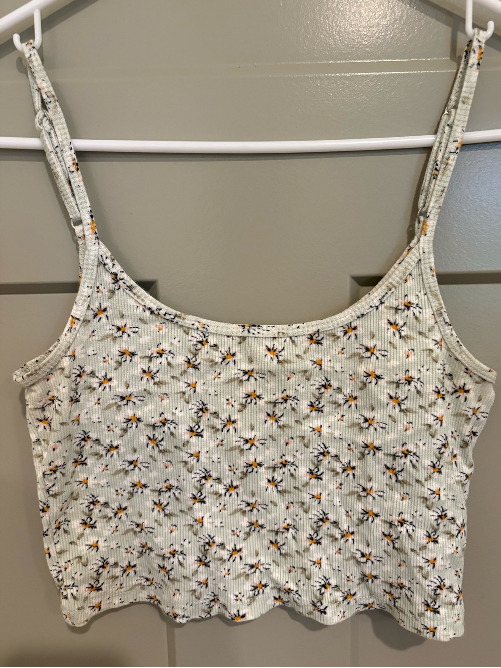Hollister Women's Floral Ribbed Cami Tank